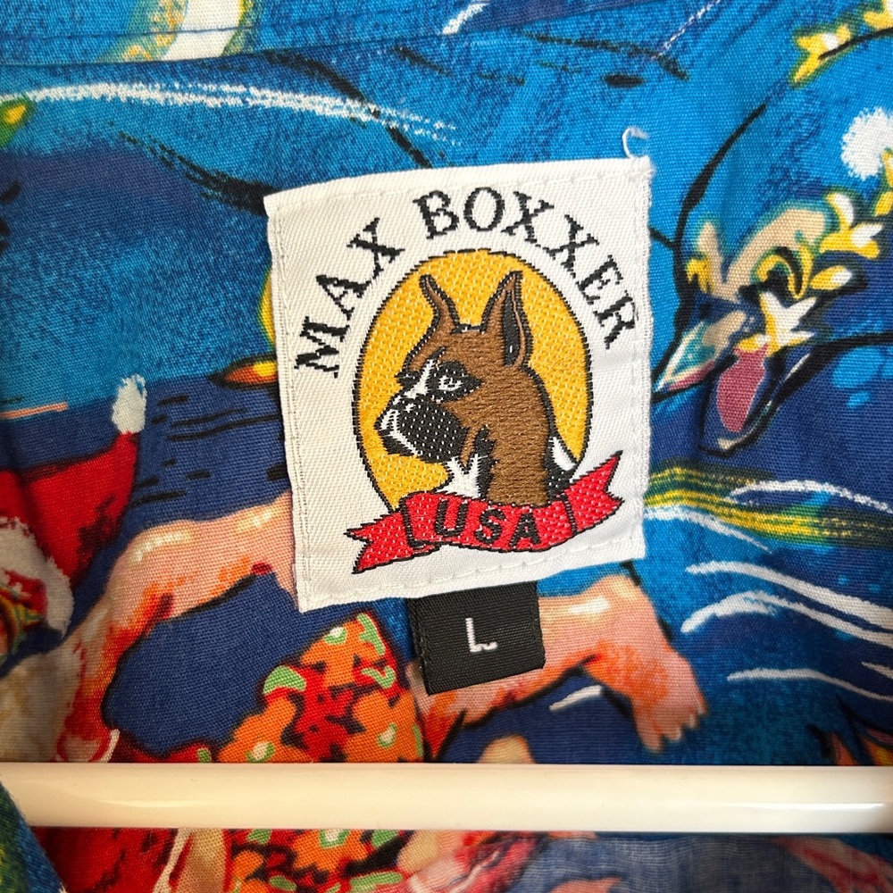 Max Boxxer Cotton Santa Hawaiian Shirt - Picture 2 of 7